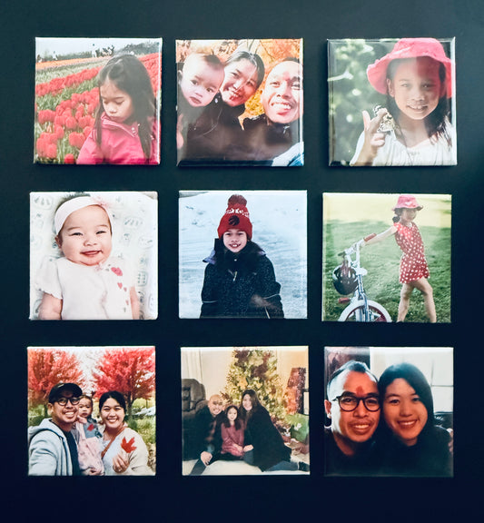 Set of 9 2X2 Photo Magnet